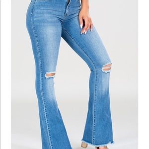 FLARE BELL TAPERED LEG JEAN